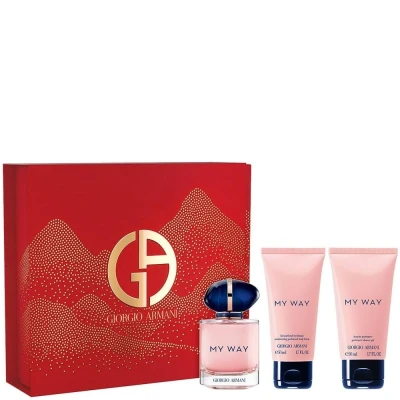Abbildung von Giorgio Armani My Way Set Eau de Parfum, 50 ml + Duschgel, Körperlotion,
