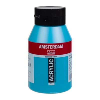 Abbildung von Amsterdam Standard Series acrylic jar 1000 ml Turquoise Blue 522