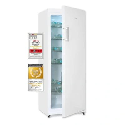 Abbildung von exquisit Getränkekühlschrank &quot;GKS31 V H 280E weiss&quot;, GKS31 weiss, 163 cm hoch, 60 breit