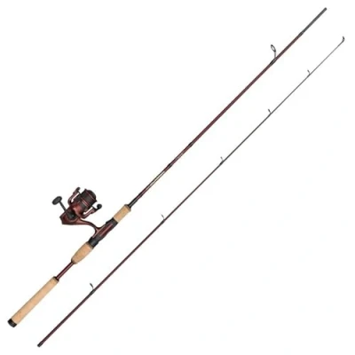 Abbildung von Abu Garcia Tormentor2 Travel Spinning Combo, Süßwasserangler Angelrute Rolle Hecht, Barsch Zander, Starkes Leichtgewicht vielseitig einsetzbar, rot, 2.74m mäßig schnelle Rute, 3000er