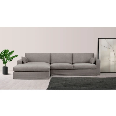Abbildung von LeGer Home by Lena Gercke Ecksofa &quot;Sölve L Form&quot;, mit optischer Husse, weicher Sitzkomfort