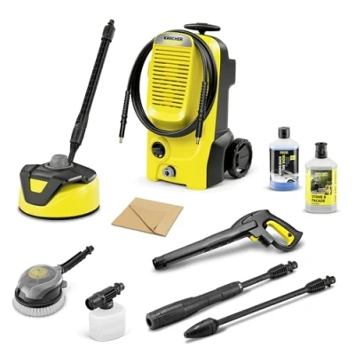 Abbildung von Kärcher Hochdruckreiniger K 5 Classic Car &amp; Home, Druck: max. 145 bar, Fördermenge: 500 l/h, Fläche: 40 m²/h, Wasserfilter, Gewicht: 5,6 kg, Hochdruckpistole, Dreckfräser, VPS, Home Kit