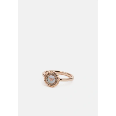 Abbildung von Emporio Armani Essential Ring Rose goldcoloured, Damen, Größe: One Size, gold coloured