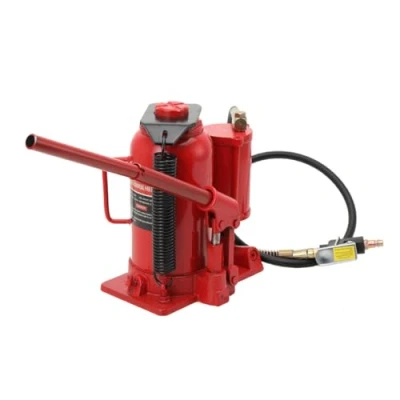Abbildung von ECUTEE Hydraulischer Stempelwagenheber 20T Wagenheber Hydraulikzylinder Auto Flaschenheber Hydraulischen mit Faltbarer Pumphebel, Hubhöhe 260 510 mm 1/4 Druckluftanschluss