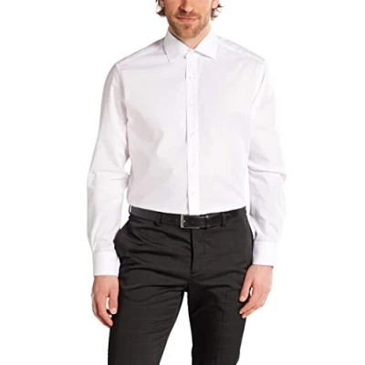 Abbildung von Eterna Fitted Waist Hemd, Herren, Größe: 46x65, White