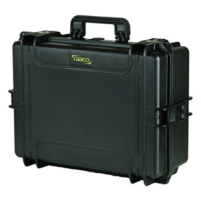 Abbildung von raaco FlightCase 5, Schwarz, Polypropylen (PP), Staubresistent, Chemikalienbeständig, Wasserdicht, Kältebeständig, 555 mm, 428 211 mm