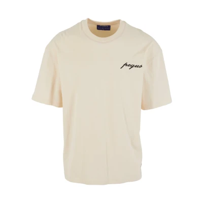 Abbildung von Pequs Chest LOGO Tshirt print, Herren, Größe: Large, Cream