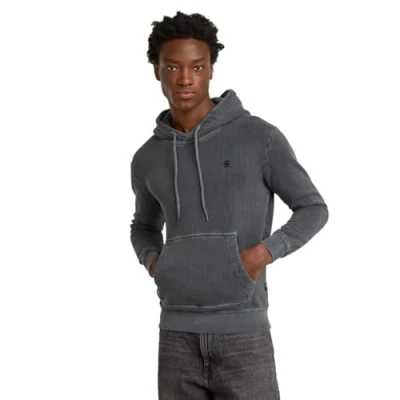 Abbildung von G STAR Overdyed Kapuzenpullover, Herren, Größe: Medium, Dk black gd