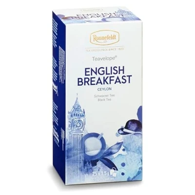 Abbildung von Ronnefeldt Teavelope &#039;English Breakfast&#039; Schwarztee, 25 Teebeutel, 37,5 g, Menge:6 Stück