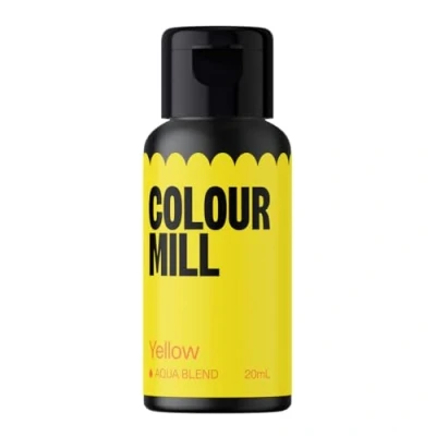 Abbildung von Colour Mill Aqua Blend Yellow 20 ml Lebensmittelfarbe auf Wasserbasis Sehr intensiv, hoch konzentriert
