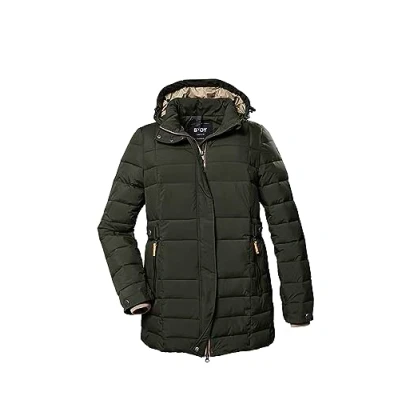 Abbildung von Killtec Stoyin Optik MIT Abzippbarer Wintermantel, Damen, Größe: 46, Dunkeloliv