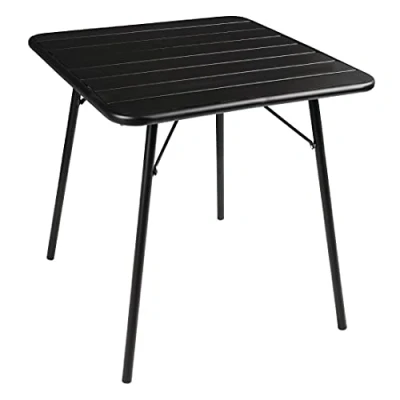 Abbildung von Bolero cf mt e030 schwarz Lattenrost quadratisch Stahl Tisch, 700 mm,