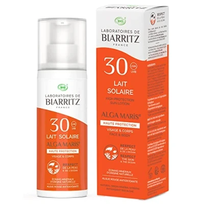 Abbildung von Laboratoires De Biarritz Alga Maris Sonnenmilch Bio Lsf 30 Wasserfest , 100 Ml (1Er Pack)