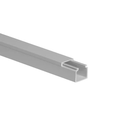 Abbildung von 10m KOMIB Kabelkanal/Kabelkanäle/Kabelführung Verschiedene Größen und Farben Schraubbar 5 x 2m Stangen (Grau Steingrau, 16 mm)