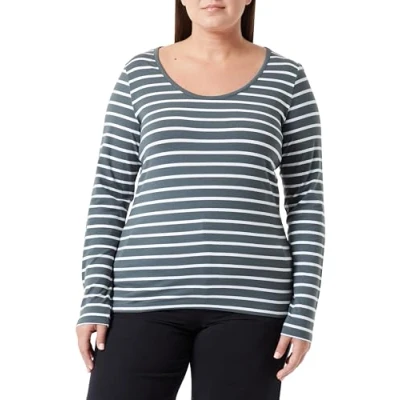 Abbildung von s.Oliver AUS Stretch Langarmshirt, Damen, Größe: 40, Olivgrün