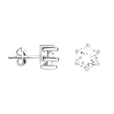 Abbildung von SOFIA MILANI Damen Ohrringe 925 Silber mit Zirkonia Steinen Ohrstecker E2304