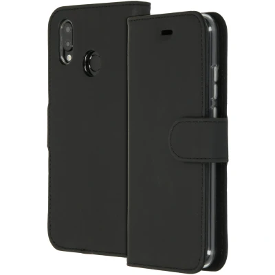 Abbildung von Huawei P20 Lite Hülle Kunstleder Accezz Klapphülle Handyhülle Schwarz
