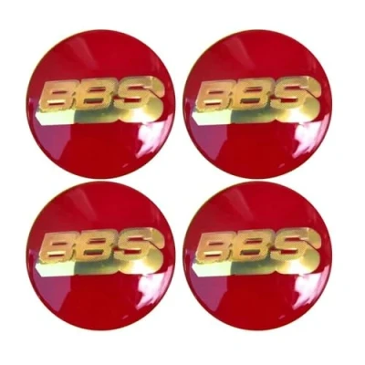 Abbildung von SANSHAOS Radnabenabdeckung Aufkleber Logo Radnabenkappen Zentralabdeckung Abzeichen für BBS 56MM 60MM 65MM 70MM 80MM, Nabendeckel Staubdicht Wasserdicht, 4 Stück,B