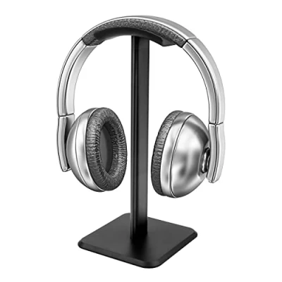 Abbildung von Headset Halterung Kopfhörer Ständer Kopfhörerhalter Halter Kopfhörerständer Schreibtisch Für Over Ear Gaming Geeignet Tisch Vitrine Schwarz