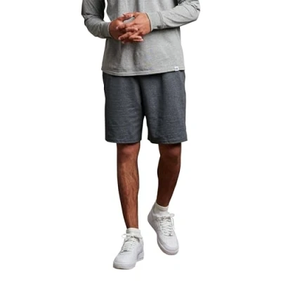 Abbildung von Russell Athletic Herren Basic Baumwolle Jersey mit Taschen Sport Shorts, Schwarz / Erika, M EU