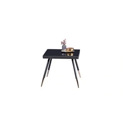 Abbildung von M2 Kollektion Rom 1 Beistelltisch, Couchtisch, Metall, Anthrazit, Gold, schwarz, 50x46x50cm