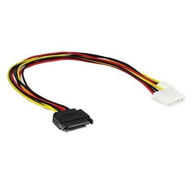 Abbildung von Kabel, Y Power SATA Stecker 15pin an 4pin Molex Buchse + 3,5 Floppy, Delock® [65227]