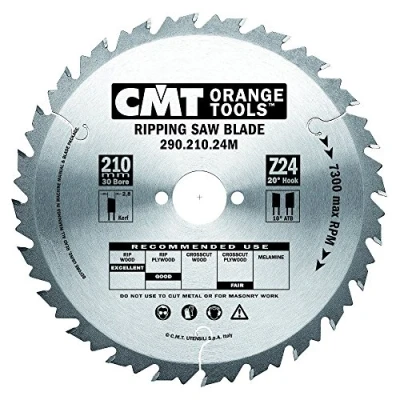 Abbildung von CMT ORANGE TOOLS 290.210.24M SAGEBLATT FUR HANDMASCH. 210X2.8X30 Z24 10ATB