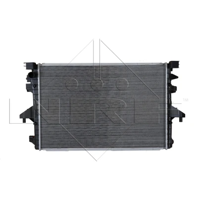 Abbildung von NRF 53154 Kühler, Motorkühlung Aluminium 710 469 28 mit Anbauteilen Kühlrippen gelötet VOLKSWAGEN: Multivan 5 (7HM, Transporter Bus