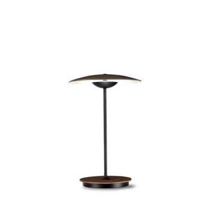 Abbildung von MARSET Ginger LED Akkutischlampe Holz, wenge/weiß