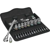 Abbildung von Wera Drehmomentschlüssel Steckschlüssel Garnitur 1/4&quot; 28 teilig ZYKLOP switch
