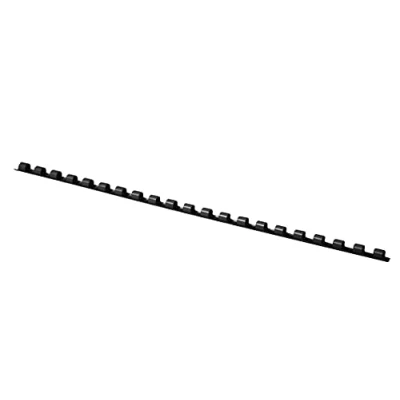 Abbildung von OFFICE PRODUCTS 20240615 05 Plastikbinderücken 100 Stück DIN A4 6mm (25 Seiten) Binderücken Bindungskämme Plastikbindung Kunststoff Farbe: Schwarz