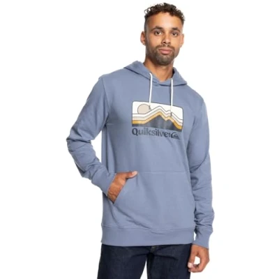 Abbildung von Quiksilver Men&#039;s QS Gradient Mountains Hoodie Sweatshirt, Flint Stone, M