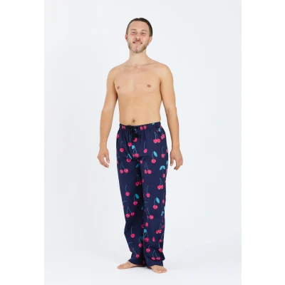 Abbildung von Lousy Livin Underwear Pyjama PANT Cherries Nachtwäsche Hose, Herren, Größe: Large, Blue dive