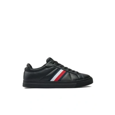 Abbildung von Tommy Hilfiger Sneaker &quot;ICON COURT LTH STRIPES&quot;, Schnürschuh, Freizeitschuh, Halbschuh mit gepolstertem Schaftrand