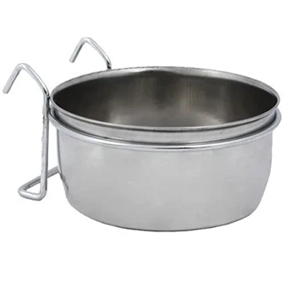 Abbildung von Nobby Edelstahlnapf mit Befestigung, Ring Haken, 10,0 cm 0,25 ltr, 1 Stück