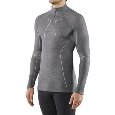 Abbildung von Falke Wooltech Functional Underwear FOR COLD TO VERY Conditions Unterhemd/shirt, Herren, Größe: XXL, Grey heather
