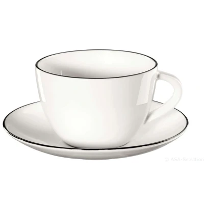 Abbildung von ASA Selection Kaffeetasse &amp; Untertasse A Table Ligne Noire