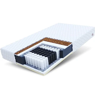 Abbildung von Taschenfederkernmatratze ARDEA Matratze 90x200, 140x200, 160x200, 180x200 cm &amp; weitere Größen, FDM, 20 hoch, (mit Latex und Kokos, waschbarer Bezug), Wendematratze mit zwei unterschiedlich festen Liegeseiten