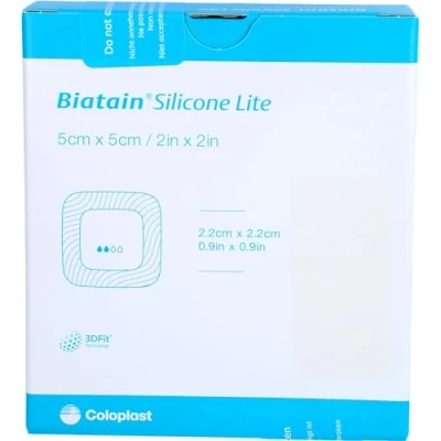 Abbildung von Biatain Silicone Lite Schaumverband 5x5 cm
