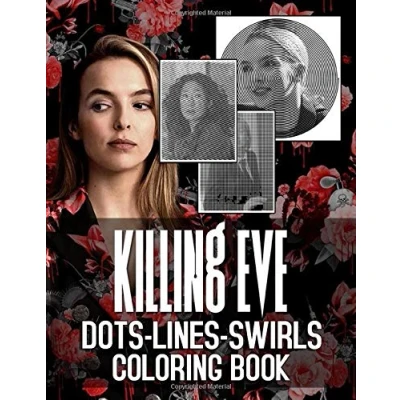 Abbildung von Killing Eve Dots Lines Swirls Coloring Book: Great Gift Activity Diagonal Books For Adults