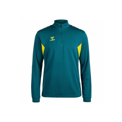Abbildung von Hummel Authentic Halfzip Trainings Langarmshirt, Herren, Größe: Small, Blue coral sulphur spring