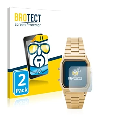 Abbildung von BROTECT (2 Stück Schutzfolie für Casio AQ 230GA Displayschutz Folie Ultra Klar