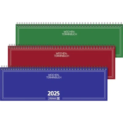 Abbildung von 5 x Brunnen Querkalender 774 32,6x10,2cm 1 Woche/2 Seiten Karton Umsch