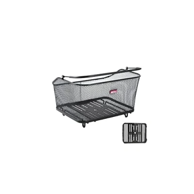 Abbildung von Asista Teile fürs Rad Unisex Erwachsene Un`x Filippo Universal Sys Hinterradkorb, Schwarz, 40x30x21cm