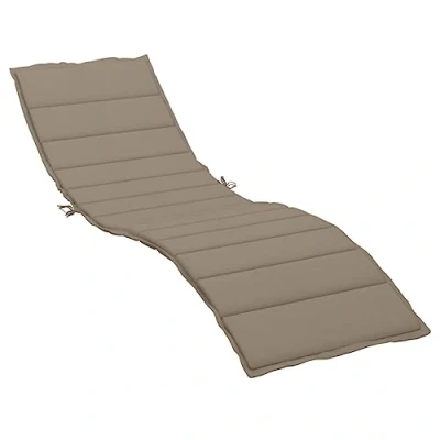 Abbildung von vidaXL Sonnenliege Auflage, Liegenauflage Outdoor, Polster Auflage für Gartenliege Liegestuhl, Polsterauflage, Taupe 200x70x3cm Oxford Gewebe