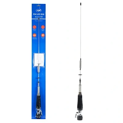 Abbildung von Faltbare CB PNI LED 850 Antenne, 85 cm, 26 28 MHz, 300 Watt, leuchtet während des Sendens, Typ PL Gewinde, ohne Zubehör