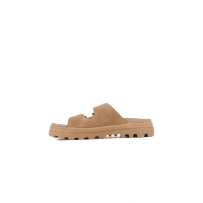 Abbildung von Palladium Dunelite Riviera SDE Pantolette flach, Größe: 44, Dear brown Schuhe
