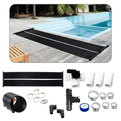 Abbildung von Arebos Pool Solarkollektor Solarheizung, Poolheizung, Solarmatte, Solarabsorber, Bypass Set, (Set, 12 St., inkl. Set), Beliebig erweiterbar, Set