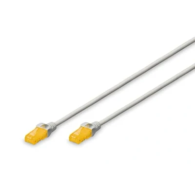 Abbildung von DIGITUS LAN Kabel Cat 6A 2m Slim RJ45 Netzwerkkabel UTP Ungeschirmt Kompatibel zu 6 Grau