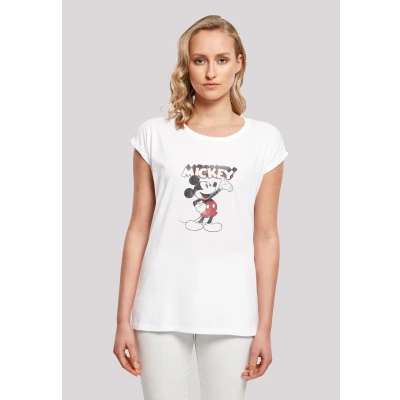 Abbildung von F4NT4STIC Disney Mickey Mouse Presents Classic Micky MAUS Tshirt print, Damen, Größe: 3XL, White